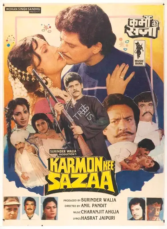 Surinder Walia (Producer), Karmon Kee Sazaa, 1995, Full Sheet Poster