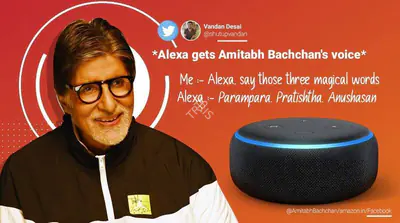 Amazon, Alexa Gets Amitabh Bachchan's Voice, 2020