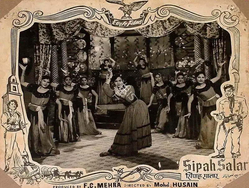 Mohammed Husain (Director), Sipah Salar, 1956, Lobby Card
