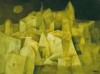 Arup Das (Artist), Untitled (Varanasi), 1975, Painting