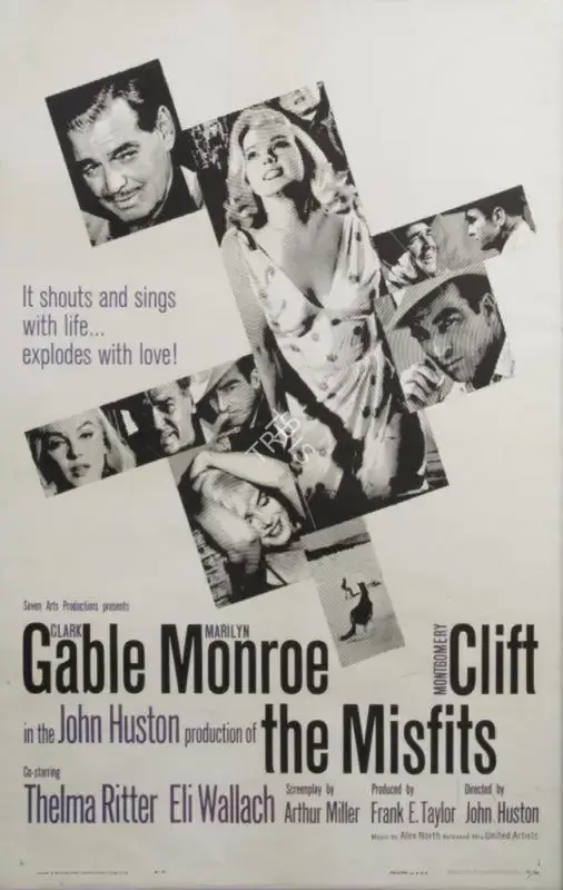 John Huston (Director), The Misfits, 1961, Poster