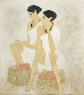 Bendre, N.S. (Artist). Untitled, 1972 | Painting, AG.Onl/09.09.21, 2021 · Asta Guru