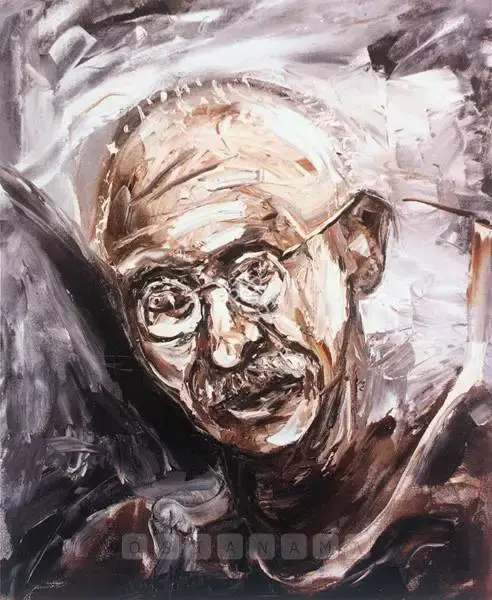 Manu Parekh (Artist), Gandhi, 2005, Painting