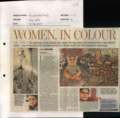 Paramita Ghosh (Reporter), Women, in Colour, 2010, Newspaper Clipping