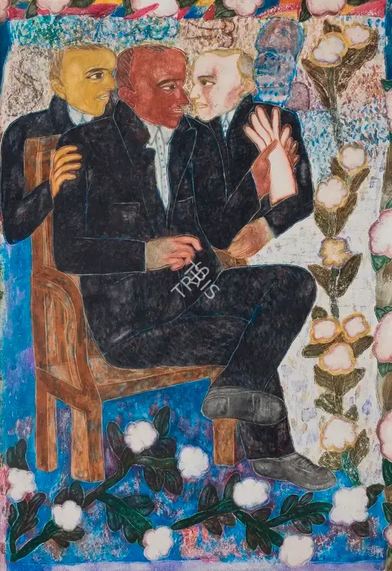 Arpita Singh (Artist), Man with a Glove, 1990, Painting