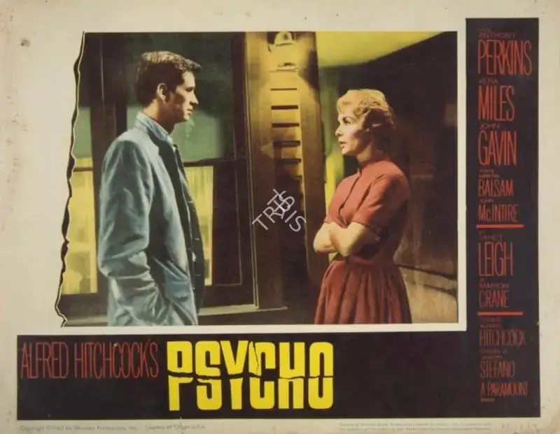Alfred Hitchcock (Producer), Psycho, 1960, Lobby Card