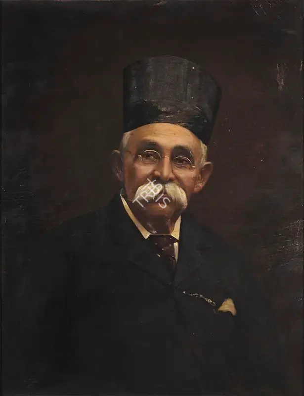 Pestonji Bomanji (Artist), Portrait Of A Gentleman, 1924, Painting