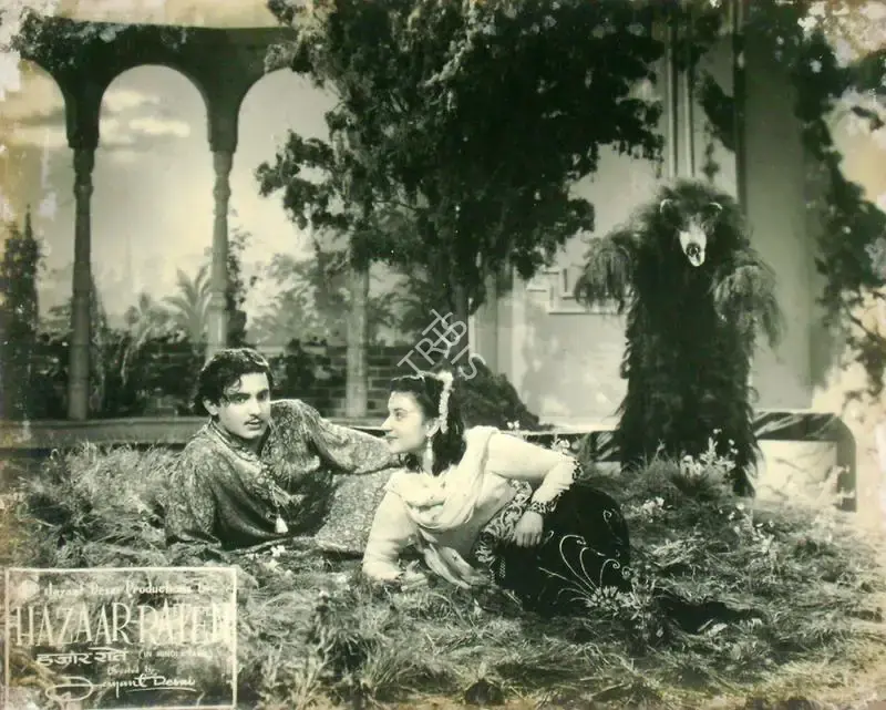 Jayant Desai (Director), Hazaar Raten, 1953, Lobby Card
