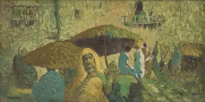 Arup Das (Artist), Untitled, 1955, Painting
