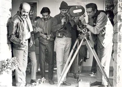 Nemai Ghosh (Still Photographer), Sonar Kella, 1974, Working Still