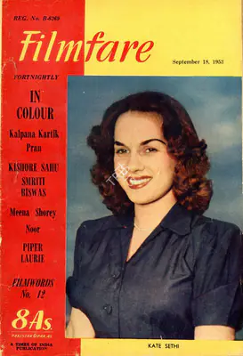 J.C. Jain (Editor), Filmfare, 1953, Magazine