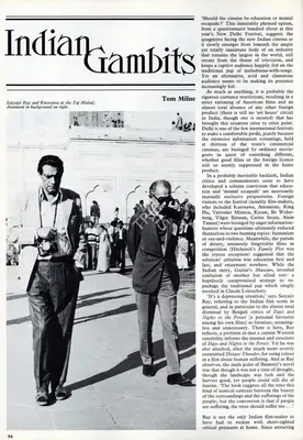 Tom Milne (Essayist), Indian Gambit, 1977, Essay