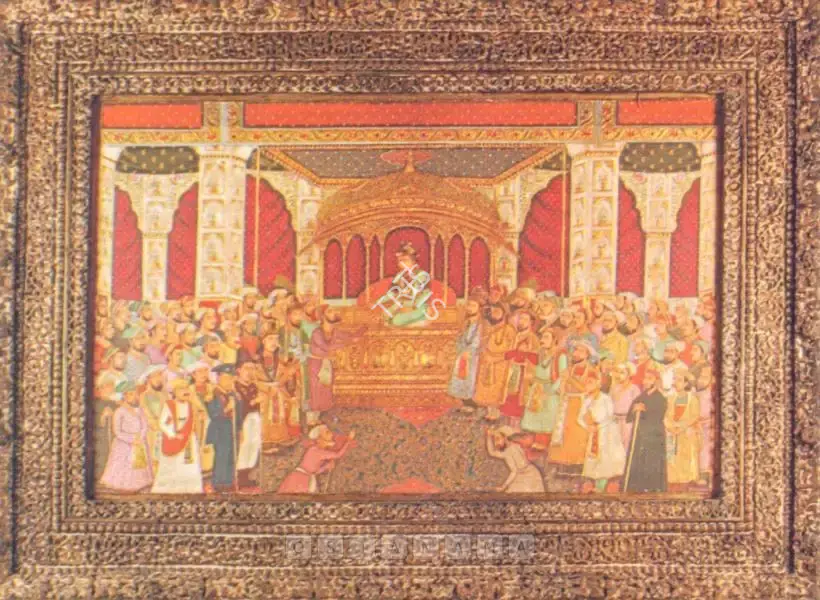20th Century Indian School (Artist), The Emperor Akbar And His Court, Painting