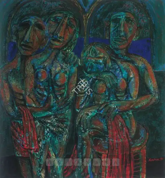 Mondal, Rabin (Artist). Midnight Lovers, 1991 | Painting, So.NeY/19.09.07, 2007 · Sotheby's