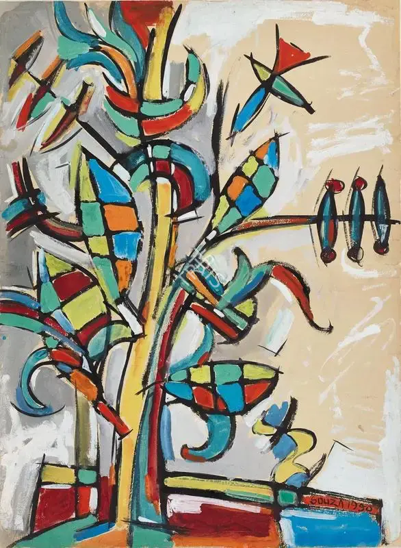 F.N. Souza (Artist), Untitled, 1950, Painting