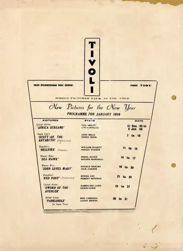 James V. Kern (Director), April Showers, 1948, Handbill
