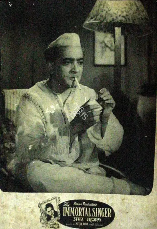 Nitin Bose (Director), Amar Saigal, 1955, Lobby Card