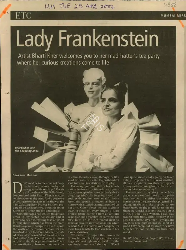 Georgina L. Maddox (Reporter), Lady Frankenstein, 2006, Newspaper Clipping