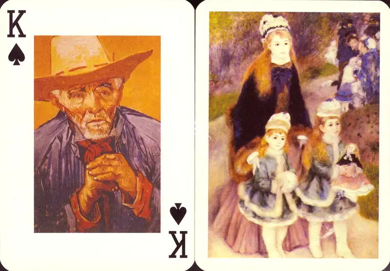 Impressionist Portraits, 1997, Playing Cards