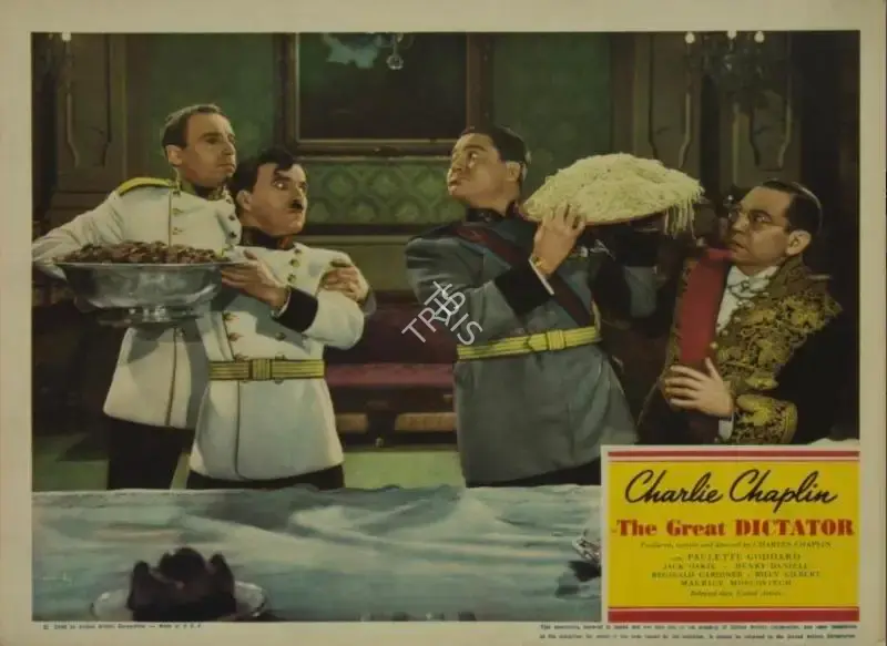 Charlie Chaplin (Producer), The Great Dictator, 1940, Lobby card