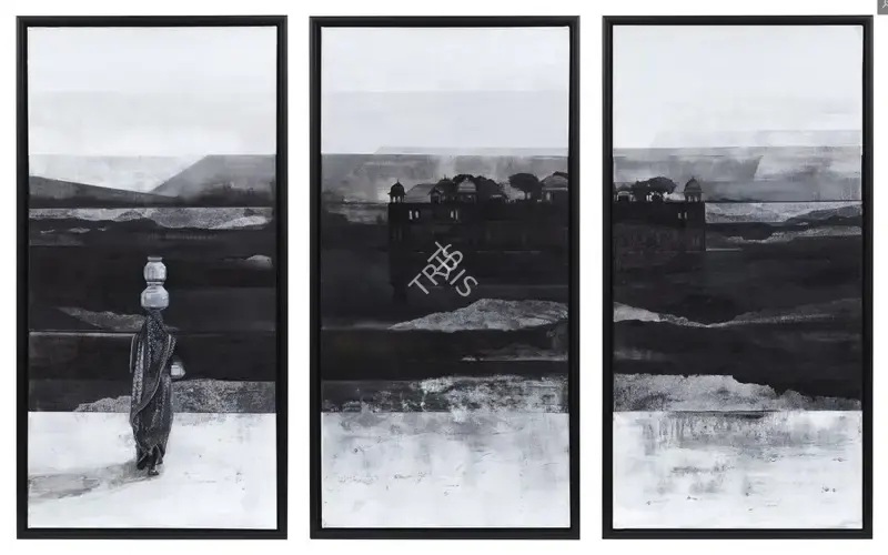 Shalini Bharadwaj (Artist), Still Waters, Jal Mahal, Painting