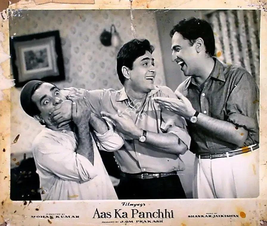 J.Om Prakash (Producer), Aas Ka Panchhi, 1961, Lobby Card