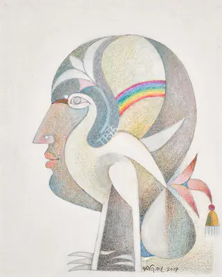 Jyoti Bhatt (Artist), Untitled, 2007, Painting