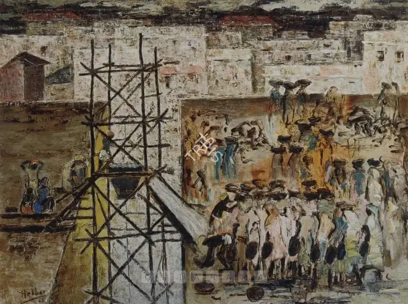K.K. Hebbar (Artist), Untitled, 1962, Painting