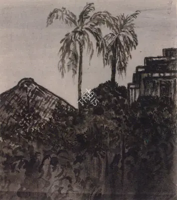 Abanindranath Tagore (Artist), Roof Tops, Painting