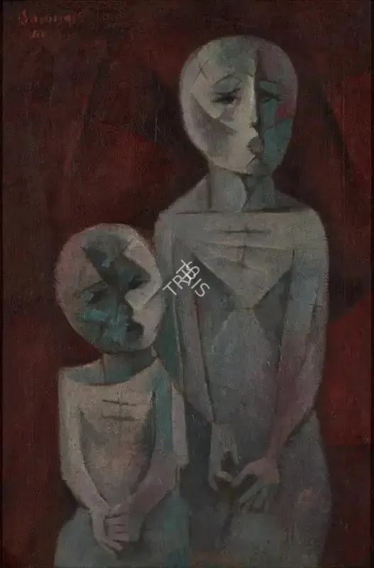 Hore, Somnath (Artist). Untitled, 1960 | Painting, Pu.Mum/21.01.21, 2021 · Pundole