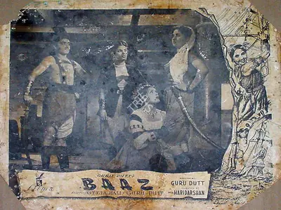 V.K. Murthy (Cinematographer), Baaz, 1953, Lobby Card