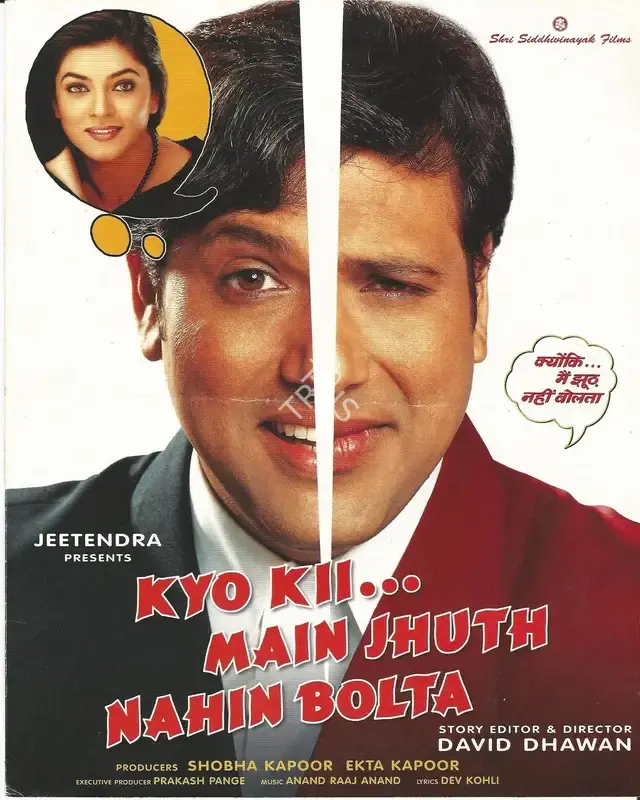 Ekta Kapoor (Producer), Kyo Kii Main Jhuth Nahin Bolta, 2001, Song-Synopsis Booklet