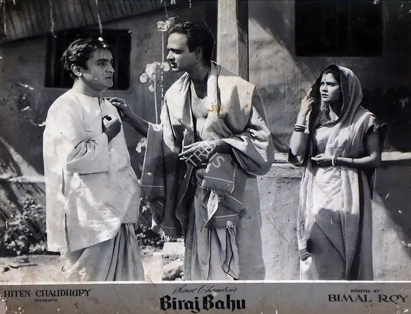 Hiten Chaudhury (Producer), Biraj Bahu, 1954, Lobby Card