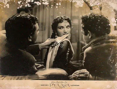 V.K. Murthy (Cinematographer), Pyaasa, 1957, Lobby Card
