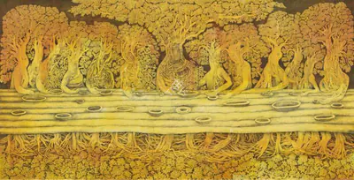 Ompal Sansanwal (Artist), Untitled (Last Supper), Painting