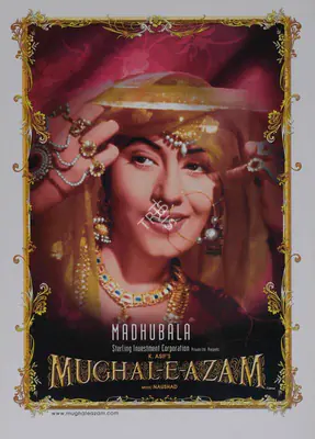 R.D. Mathur (Cinematographer), Mughal E Azam, 1960, Lobby Card