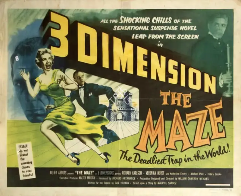 Richard Heermance (Producer), The Maze, 1953, Poster