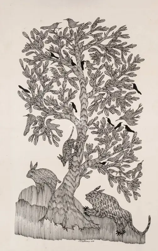Jangarh Singh Shyam (Artist), Untitled, 1996, Drawing & Sketch