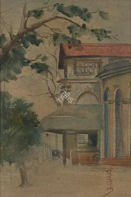 Abanindranath Tagore (Artist), A Zamindar's House, Painting