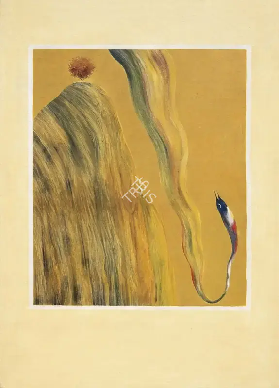 Swaminathan, J. (Artist). Bird Tree Mountain, 1980 | Painting, AG.Onl/22.02.25, 2025 · Asta Guru