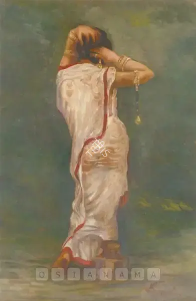 Hemendranath Mazumdar (Artist), Lady, Painting