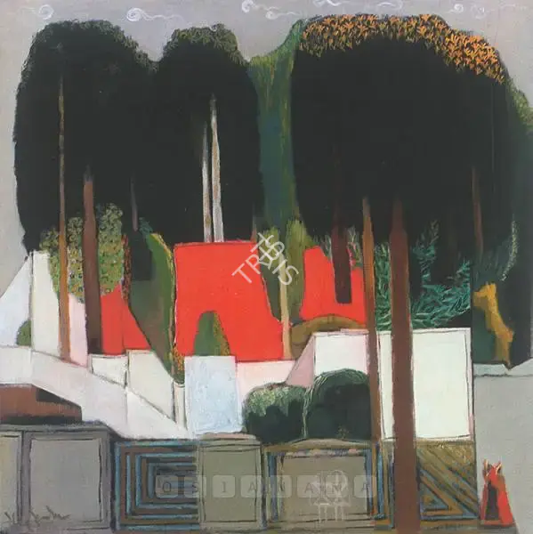 K.S. Kulkarni (Artist), Habitat, 1988, Painting