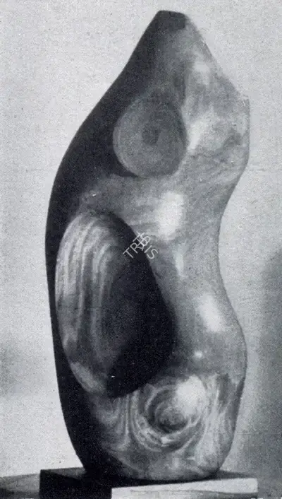 Chintamoni Kar (Artist), Monolith, 1962, Sculpture