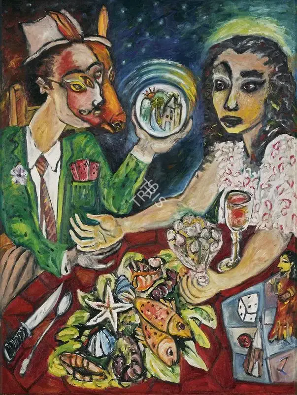 Rekha Rodwittiya (Artist), The Mute Prophet Never Lies, 1986, Painting