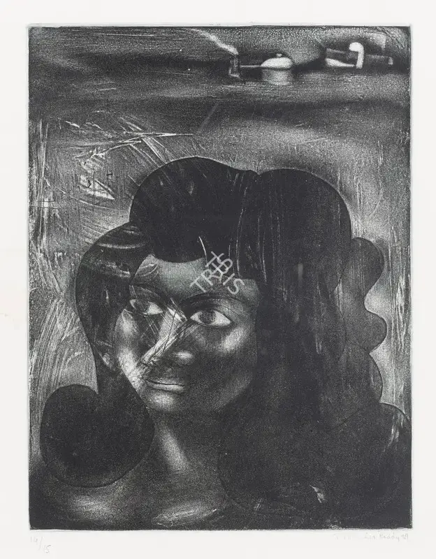 Ravinder Reddy (Artist), Untitled (Woman), 1989, Graphic Art