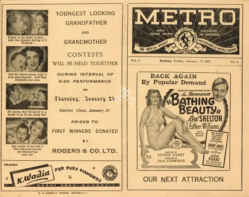 George Sidney (Director), Bathing Beauty, 1944, Handbill