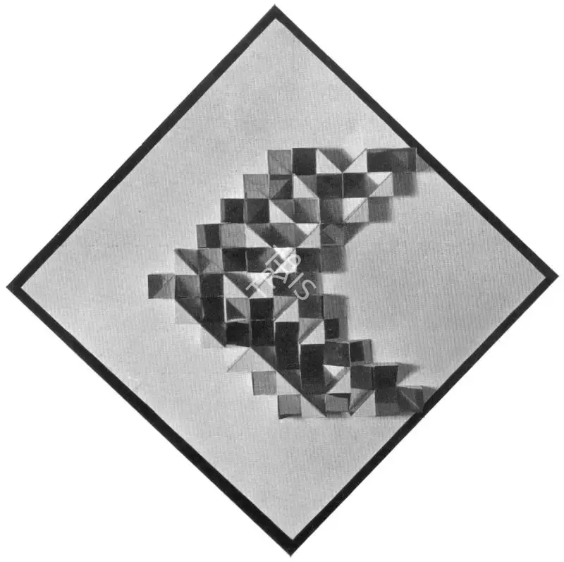 Mary Martin (Artist), White Diagonal, 1963, Relief Work