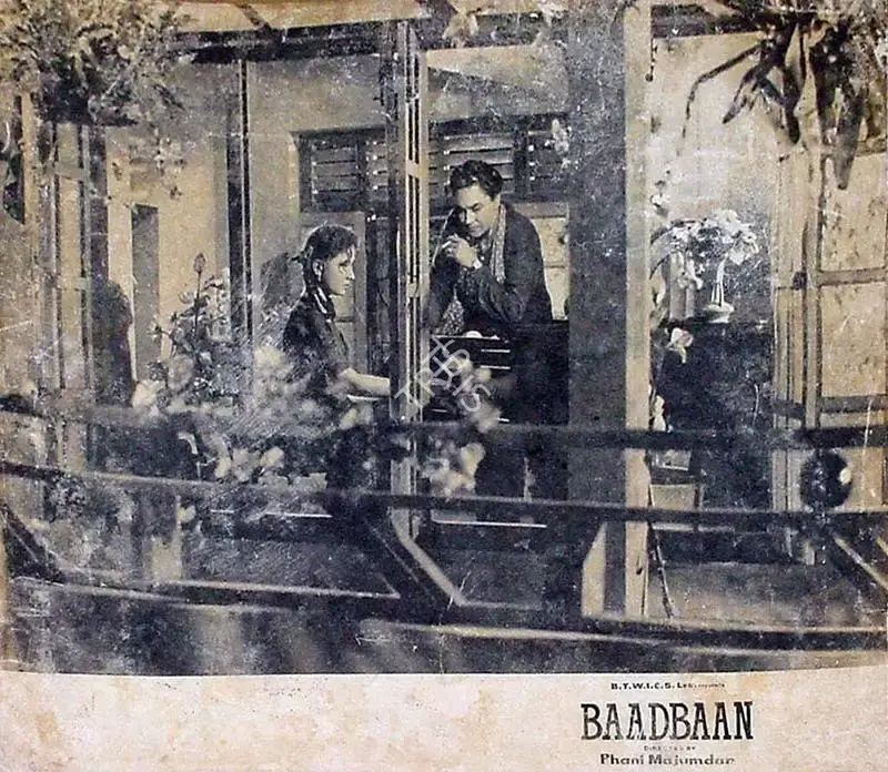 Roque M. Layton (Cinematographer), Baadbaan, 1954, Lobby Card