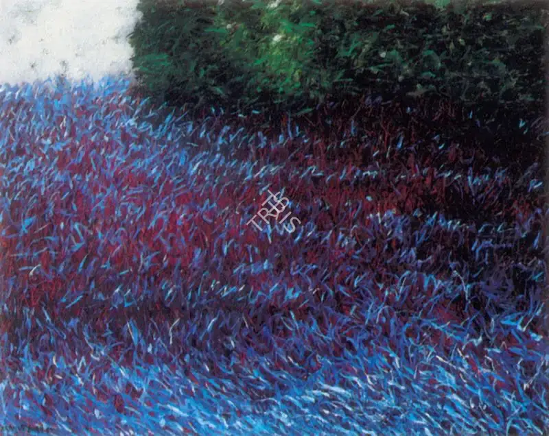 Paramjit Singh (Artist), Forest and Blue Grass, 1987, Painting