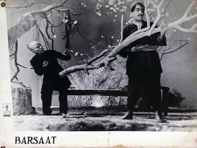 Jal Mistry (Cinematographer), Barsaat, 1949, Lobby Card
